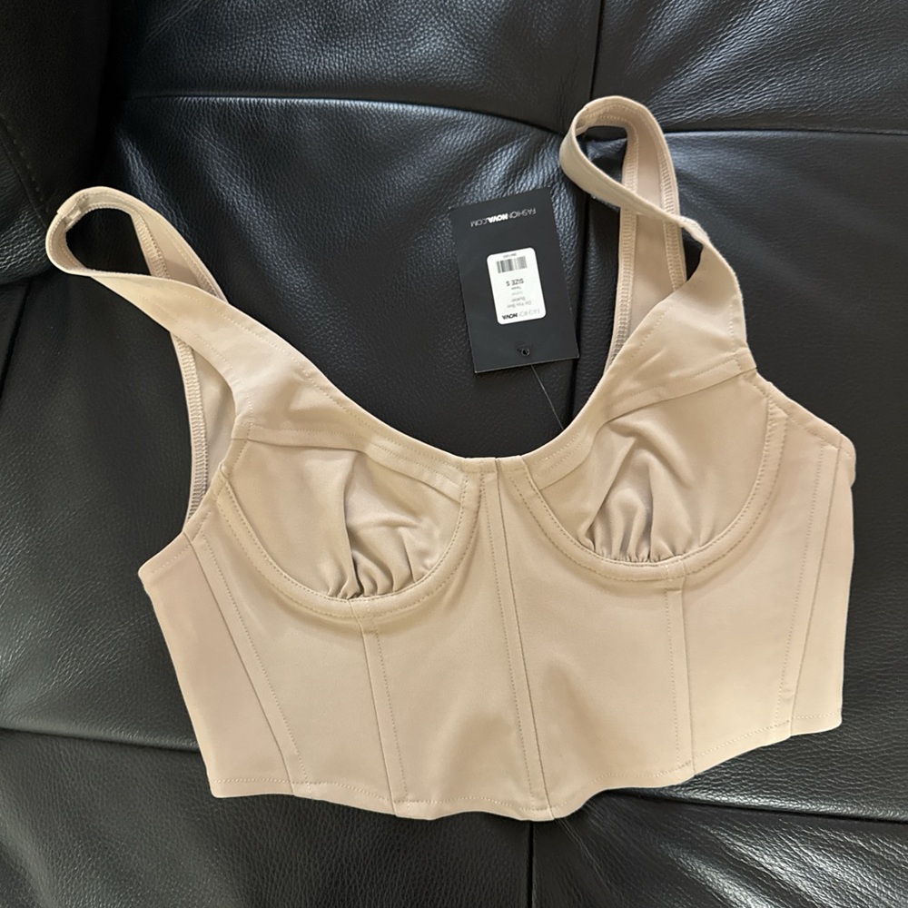 Fashion Nova Tan Crop Top